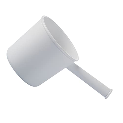 CRILSTYLEO 1pc Wasser Scoop Weiß Griff Küche Schöpfkelle Für Gemüse Obst Waschen von CRILSTYLEO
