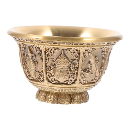 CRILSTYLEO 1stk Buddha-Cup -buddhistische Opferschalen Teelichthalter Tempelwasserbecher Tibetische Buddhistische Lieferungen Buddhistische Meditationsschale Yellow Kupfer CRILSTYLEO 1stk Buddha-Cup -buddhistische Opferschalen Teelichthalter Tempelwasserbecher Tibetische Buddhistische Lieferungen Buddhistische Meditationsschale Yellow Kupfer von CRILSTYLEO
