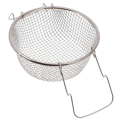 CRILSTYLEO 1stk Frittierkorb Aus Edelstahl Kreistablett Bratwerkzeug Pfannensieb Edelstahlsieb Mesh-fritteuse Taco-fritteuse Frittierkorb Mit Früchtekorb Frittiersieb Silver Rostfreier Stahl CRILSTYLEO 1stk Frittierkorb Aus Edelstahl Kreistablett Bratwerkzeug Pfannensieb Edelstahlsieb Mesh-fritteuse Taco-fritteuse Frittierkorb Mit Früchtekorb Frittiersieb Silver Rostfreier Stahl von CRILSTYLEO