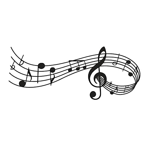 CRILSTYLEO 1stück Musiknoten Wandaufkleber Selbstklebende Wanddekoration Für Musikzimmer Wohnzimmer Und Schule Schwarz CRILSTYLEO 1stück Musiknoten Wandaufkleber Selbstklebende Wanddekoration Für Musikzimmer Wohnzimmer Und Schule Schwarz von CRILSTYLEO