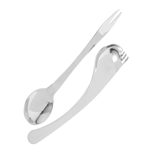 CRILSTYLEO 2-teiliges Satz Mit Gebogenem Fütterlöffel Senioren Löffel Für Tragbare Adaptive Utensilien Selbsternährte Löffel Für Behinderte Werkzeuge Für Zuhause Und Unterwegs von CRILSTYLEO