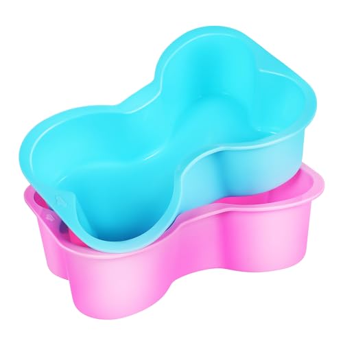 CRILSTYLEO Silikonform Für Hundekuchen in Knochenform 2 Stück Backformen Für Kekse Leckereien Und Kuchen Leicht Entnehmbar Und Wiederverwendbar CRILSTYLEO Silikonform Für Hundekuchen in Knochenform 2 Stück Backformen Für Kekse Leckereien Und Kuchen Leicht Entnehmbar Und Wiederverwendbar von CRILSTYLEO