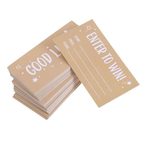 CRILSTYLEO 200 Stück Raffle Tickets Blank Cards mit Namens- Telefonnummernfeldern Glatte Kartonoberfläche Vielseitige Lose für Gewinnspiele Verlosungen Veranstaltungen und Auktionen von CRILSTYLEO