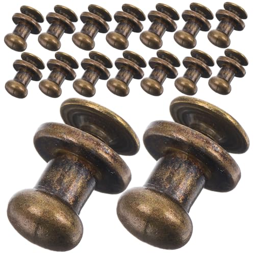 CRILSTYLEO 20Sätze Bronze Mini Zuggriffe im Möbelknöpfe für Schubladen Türen Schmuckkästchen Einfache Installation ohne Spezialwerkzeug Zeitloses Design von CRILSTYLEO