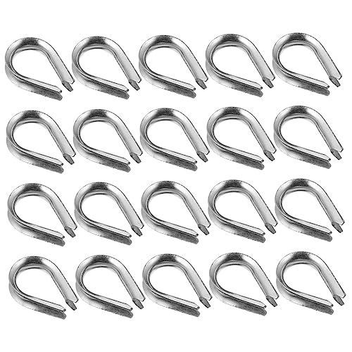 CRILSTYLEO 20Stücke Kabel Drahtseil Kauschen für Zuverlässige Befestigung Hochwertiger Kabeleinziehhilfe für Industrie und Handwerk Langlebig und Verschleißfest CRILSTYLEO 20Stücke Kabel Drahtseil Kauschen für Zuverlässige Befestigung Hochwertiger Kabeleinziehhilfe für Industrie und Handwerk Langlebig und Verschleißfest von CRILSTYLEO