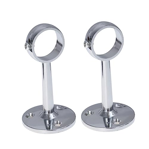 CRILSTYLEO 2er Set Gardinenstangen Halterung Deckenmontage Für Kleiderstangen Mit 25MM Durchmesser Stabiler Zn Material Ideal Für Kleiderschrank Und Vorhänge von CRILSTYLEO