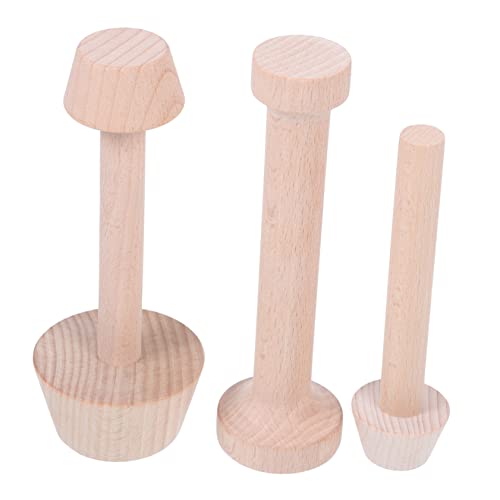 CRILSTYLEO 3-teilige Holz Eierkuchenformen Antihaftbeschichtet Für Törtchen Gebäck Diy-backwerkzeuge von CRILSTYLEO