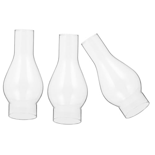 CRILSTYLEO Petroleumlampe Glas-kamin Ersatz-öllampenkamin Durchsichtiger Lampenschirm Petroleumlampenzubehör 35-mm Passform Innenbereich von CRILSTYLEO