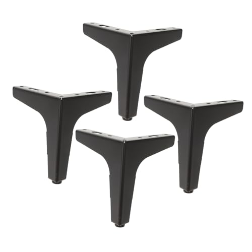 CRILSTYLEO 4 Stück Metall Möbelfüße Dreieckig Möbelbeine für Sofa Schrank Stuhl Couch Stabile Stützbeine aus Eisen für Kommoden Couchtische und DIY Möbel Zubehör von CRILSTYLEO