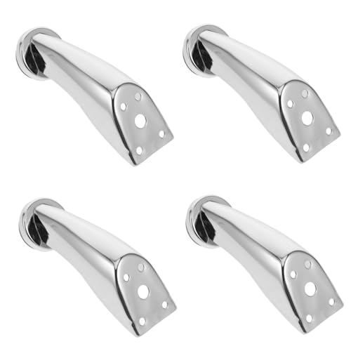 CRILSTYLEO 4Stücke Metallmöbelbeine Hohe Sofafüße Korrosionsbeständig Einfache Montage Stilvolles Design für Schrank Kommode und Stabil und Langlebig von CRILSTYLEO