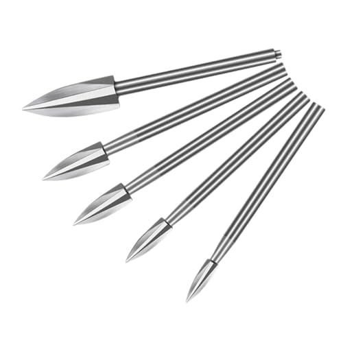 CRILSTYLEO 5 Stück Teiliges Holzfräser-bohrer- Weißstahl Verschleißfest Kompatibel mit Drehwerkzeugen für Holzschnitzerei Möbelbau Schnelle Holzabtragung Glatte Oberflächen CRILSTYLEO 5 Stück Teiliges Holzfräser-bohrer- Weißstahl Verschleißfest Kompatibel mit Drehwerkzeugen für Holzschnitzerei Möbelbau Schnelle Holzabtragung Glatte Oberflächen von CRILSTYLEO