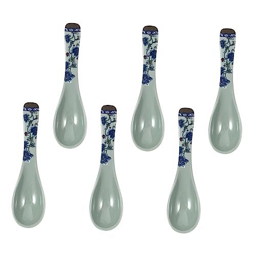 CRILSTYLEO 6 Stück Teiliges Langlebiger Haushaltslöffel aus Robustem Material Bruchsicherer Suppen und Dessertlöffel mit Schlichtem Elegantem Design für Alltag und Asiatische Küche CRILSTYLEO 6 Stück Teiliges Langlebiger Haushaltslöffel aus Robustem Material Bruchsicherer Suppen und Dessertlöffel mit Schlichtem Elegantem Design für Alltag und Asiatische Küche von CRILSTYLEO