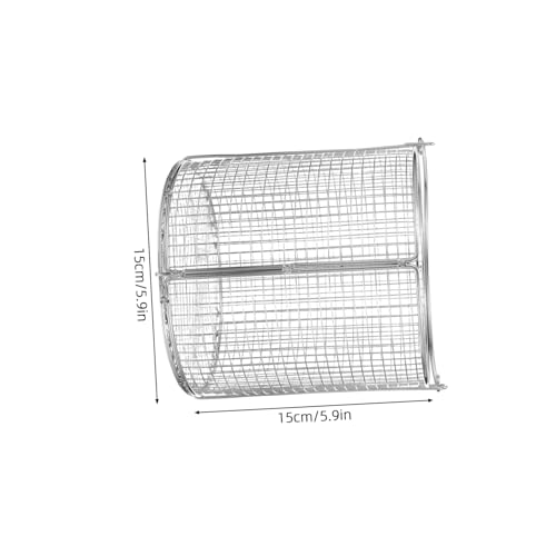 CRILSTYLEO Edelstahl Korb für Metallteile Ultraschallreinigung Hitzebeständig Rund Langlebig Spülmaschinenfest Siebkorb Filter für Labor und Industrie von CRILSTYLEO