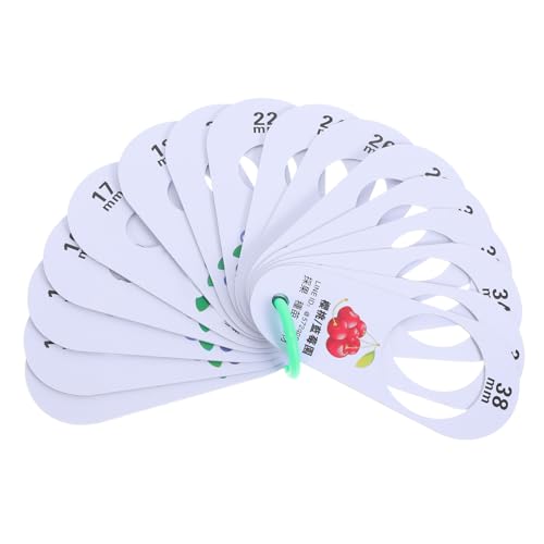CRILSTYLEO Fruchtmessgerät Kunststoff Messlehre mit Löchern Präzise Messung für Kirschen Blaubeeren Tragbares Obst-durchmesser Messwerkzeug für Obstsortierung und Größenklassifizierung von CRILSTYLEO