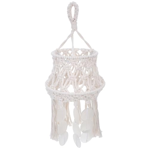 CRILSTYLEO Handgefertigter Boho Macrame Lampenschirm Atmungsaktiver Baumwollstoff Leichter Pendelleuchten Abdeckung für Wohnzimmer Schlafzimmer Büro Dekorativer Bohemian Lampenschirm CRILSTYLEO Handgefertigter Boho Macrame Lampenschirm Atmungsaktiver Baumwollstoff Leichter Pendelleuchten Abdeckung für Wohnzimmer Schlafzimmer Büro Dekorativer Bohemian Lampenschirm von CRILSTYLEO
