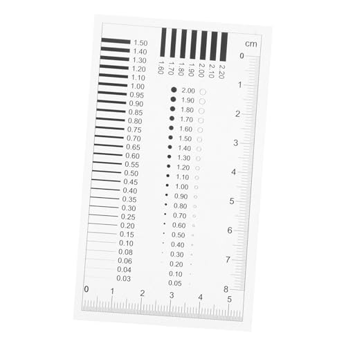 CRILSTYLEO Hochpräziser Transparenter Rissbreiten Messschieber für Genaue Messungen Kratzer und Fleckeninspektion Vielseitiges Erscheinungsbild Erkennungslineal für Präzise CRILSTYLEO Hochpräziser Transparenter Rissbreiten Messschieber für Genaue Messungen Kratzer und Fleckeninspektion Vielseitiges Erscheinungsbild Erkennungslineal für Präzise von CRILSTYLEO