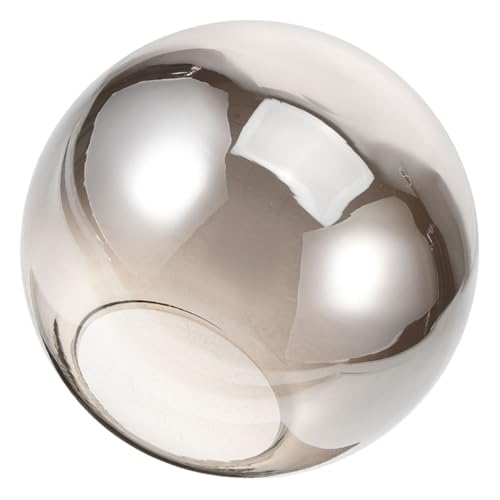 CRILSTYLEO Rauchglas Lampenschirm Globe Dekorativer Ersatz Für Pendelleuchten Und Passend Für Verschiedene Einrichtungsstile von CRILSTYLEO