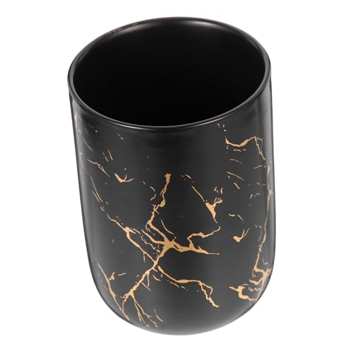 CRILSTYLEO Marmor Zahnbürstenbecher mit Multifunktion Stilvoller Aufbewahrungsbecher für Bad und Haushalt Schwarzer Keramik Mundspülbecher Tragbar und Vielseitig Einsetzbar CRILSTYLEO Marmor Zahnbürstenbecher mit Multifunktion Stilvoller Aufbewahrungsbecher für Bad und Haushalt Schwarzer Keramik Mundspülbecher Tragbar und Vielseitig Einsetzbar von CRILSTYLEO
