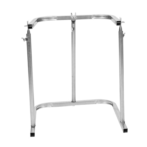 CRILSTYLEO Müllsackverlängerung Metall Müllsackhalterung Rasen Müllsackhalter Tragbarer Müllsackhalter Rasen Laubsackhalter Garten Müllsackständer Stahl Silber von CRILSTYLEO