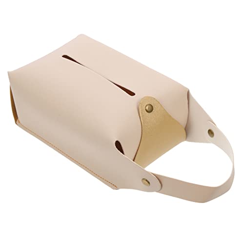 CRILSTYLEO PU Taschentuchbox für Auto und Zuhause Hängender Tragbarer Tissue Halter Multifunktionale Aufbewahrungstasche für Servietten Geeignet für Wohnzimmer Hotel und Schreibtisch von CRILSTYLEO