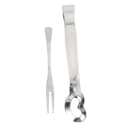 CRILSTYLEO Schneckenzangen- Und -set Aus Edelstahl Schneckenutensilien Für Schnecken Sushi Und Schalentiere Schneckengabel-clip Für Gourmet-mahlzeiten von CRILSTYLEO