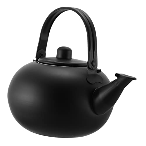 CRILSTYLEO Teekessel Für Zuhause 18 Cm Schwarzer Wasserkocher Aus Edelstahl Leicht Zu Reinigender Teewärmer von CRILSTYLEO