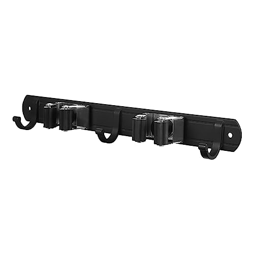 CRILSTYLEO Wandmontierter Mop Halter Aluminium mit Fächern und Haken zur Aufbewahrung von Reinigungswerkzeugen Küche Bad Garage und Garten CRILSTYLEO Wandmontierter Mop Halter Aluminium mit Fächern und Haken zur Aufbewahrung von Reinigungswerkzeugen Küche Bad Garage und Garten von CRILSTYLEO