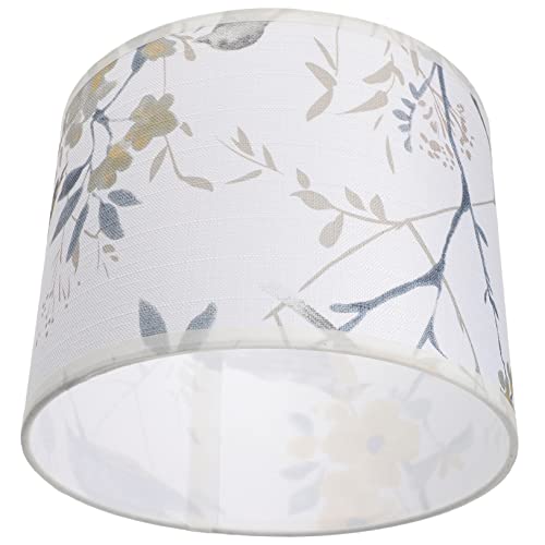 CRILSTYLEO einfarbiger Lampenschirm dekorative Lampenschirme floraler Lampenschirm tischlampe the desk lamp lampshade Lampenschirm aus Trommelgewebe Lampenschirm mit Blumen-Vogel-Muster Stoff von CRILSTYLEO