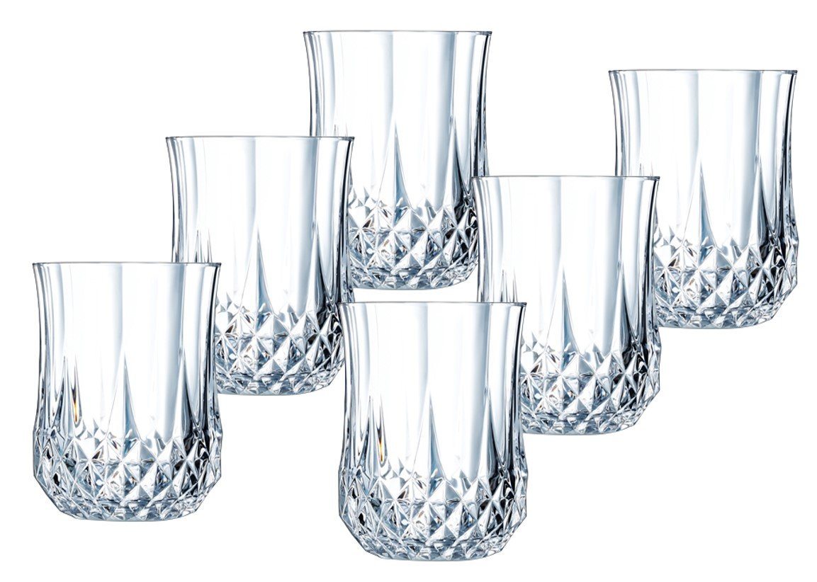 CRISTAL D´ARQUES Schnapsglas 6 Schnapsgläser 4,5cl Longchamp, Eclat Diamax von CRISTAL D´ARQUES