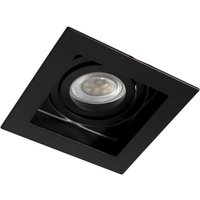 Akrah schwarzer quadratischer Einbauring 10x10cm von CRISTAL RECORD LIGHTING