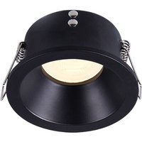 Feste Einbaudecke schwarz rund IP65 von CRISTAL RECORD LIGHTING