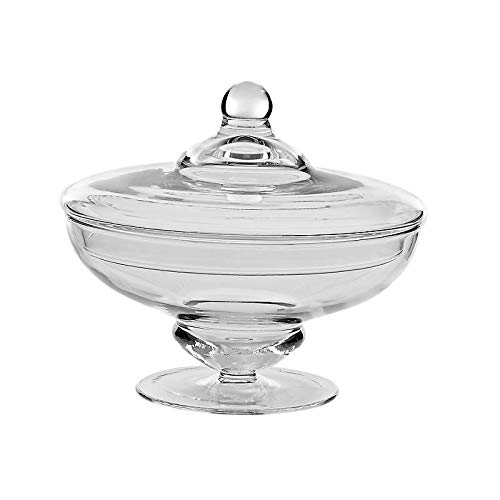 Bonboniere Marie Famous 24cm Keksdose Gefäß mit Deckel Vorratsdose Klarglas von CRISTALICA