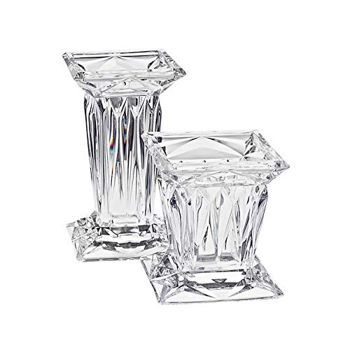 CRISTALICA 2 Stück Kerzenhalter massiv schwer quadratisch Stumpenkerze Glas Bleikristall h 12 cm CRISTALICA 2 Stück Kerzenhalter massiv schwer quadratisch Stumpenkerze Glas Bleikristall h 12 cm von CRISTALICA