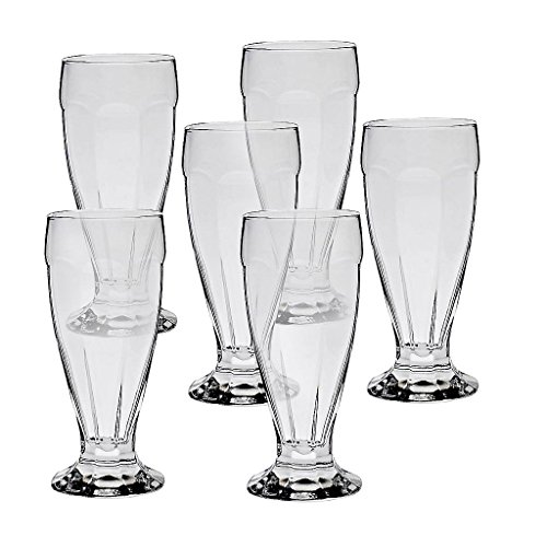 CRISTALICA 6 x Eisschale Set Dessertschale Eisbecher Glas London transparent 310ml Gelato Vero von CRISTALICA