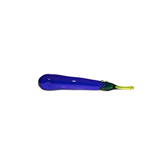 CRISTALICA Aubergine Gemüse 5-6cm Glas Früchte Figuren Küche Vitrine Sammeln Glaskunst von CRISTALICA