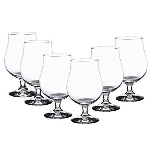 CRISTALICA Bierglas 6er-Set Biertulpe Bierpokal Münster 300ml Glas Transparent von CRISTALICA