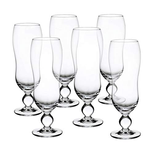 CRISTALICA Bierglas Biertulpe Pilsglas Kamenz 6er-Set 300ml von CRISTALICA