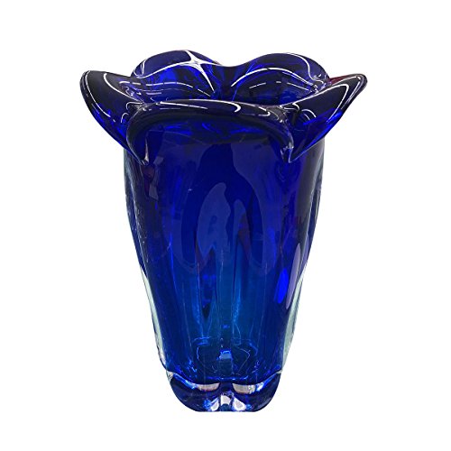 CRISTALICA Blumenvase Murano Dream Stiller blau h 22cm von CRISTALICA