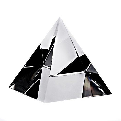 CRISTALICA Briefbeschwerer Deko Glas Dekoration Pyramide 7 X 7 cm Transparent Hochreines K9 Glas von CRISTALICA
