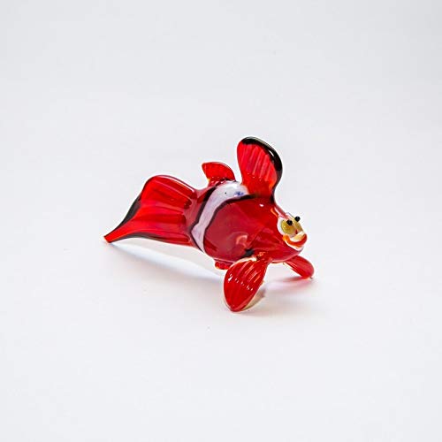 CRISTALICA Corallenfisch Medium 6-15cm Glas Tiere Figuren Sammeln Vitrine Miniatur Aquarium von CRISTALICA