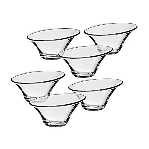 CRISTALICA Dessertschale 6er-Set Alfa Eisbecher Eiscremeglas Bambini 250ml Gelato Vero klar von CRISTALICA