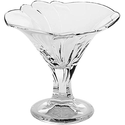 CRISTALICA Eiscremeglas Eisbecher Blütenkelch Lotus klar Bambini 200ml von CRISTALICA