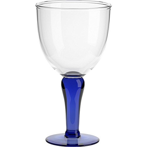 CRISTALICA Eisschale Dessertschale Eisbecher Glas Campania Blau 22,5 cm Gelato Vero von CRISTALICA