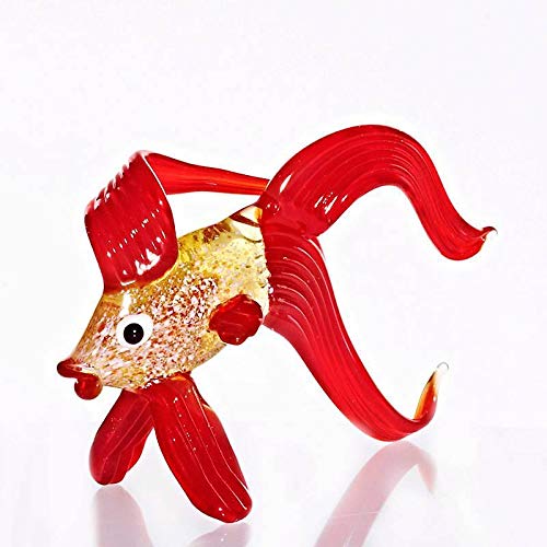 CRISTALICA Fisch Midi 6-8cm Glas Tiere Figuren Sammeln Vitrine Miniatur Aquarium von CRISTALICA