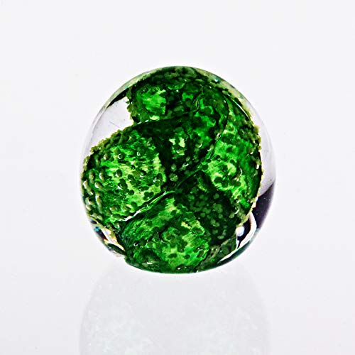 CRISTALICA Glas Figur Statue für Vitrine Traumkugel Glow Blau Fluoreszierend Hochwertigste Handgeformte Unikate von CRISTALICA