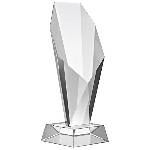 CRISTALICA Glas Pokal Trophäe für Vitrine Diadem Transparent 21 cm Gravur Geeignet von CRISTALICA