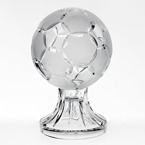 CRISTALICA Glas Pokal Trophäe für Vitrine Fussball Transparent H 18 cm Gravur Geeignet von CRISTALICA
