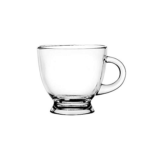 CRISTALICA Glastasse Spring 230ml Teeglas Kaffeetasse mit Henkel Transparent CRISTALICA Glastasse Spring 230ml Teeglas Kaffeetasse mit Henkel Transparent von CRISTALICA