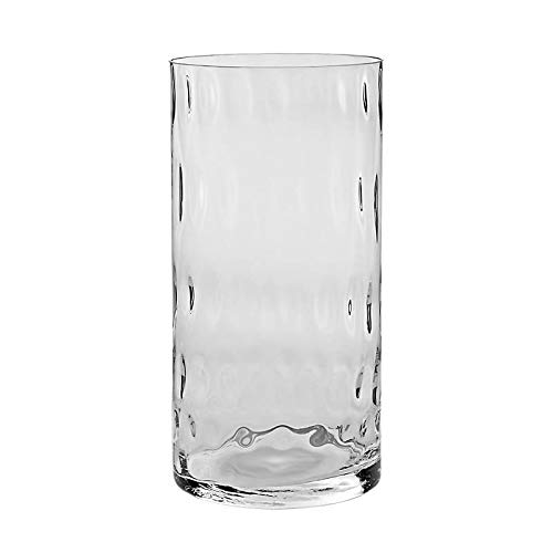 Glasvase Bubble Famous 40cm Zylinder Blumenvase Deko Gefäß Klarglas Geschenk von CRISTALICA