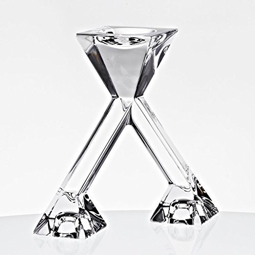 CRISTALICA Kerzenhalter Doppelkerzenständer 16 cm Transparent Glas Bleikristall Spitzkerze CRISTALICA Kerzenhalter Doppelkerzenständer 16 cm Transparent Glas Bleikristall Spitzkerze von CRISTALICA